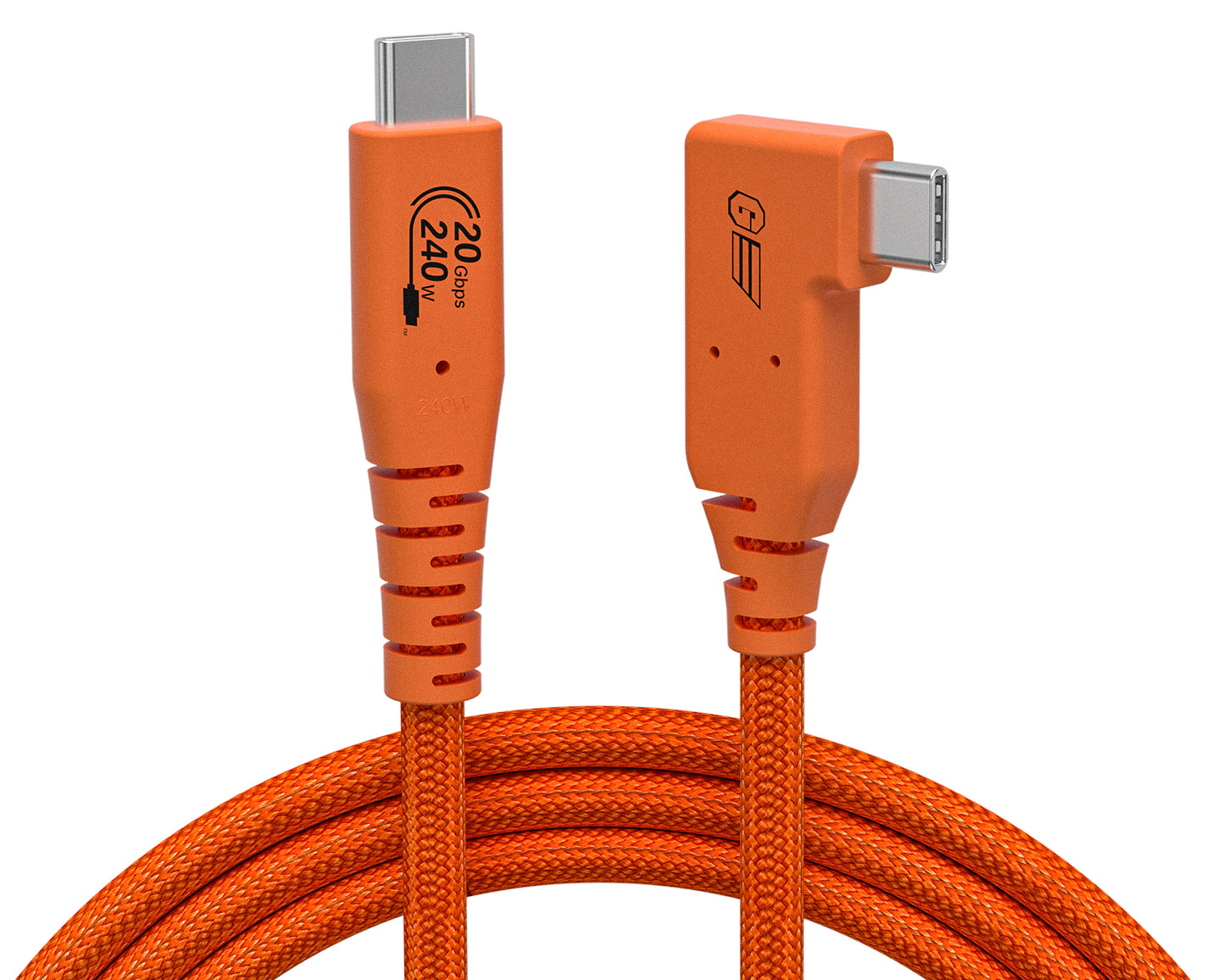 Right Angle USB C Tethering Cable for Fast Transfer and Connection Between Camera and Computer
