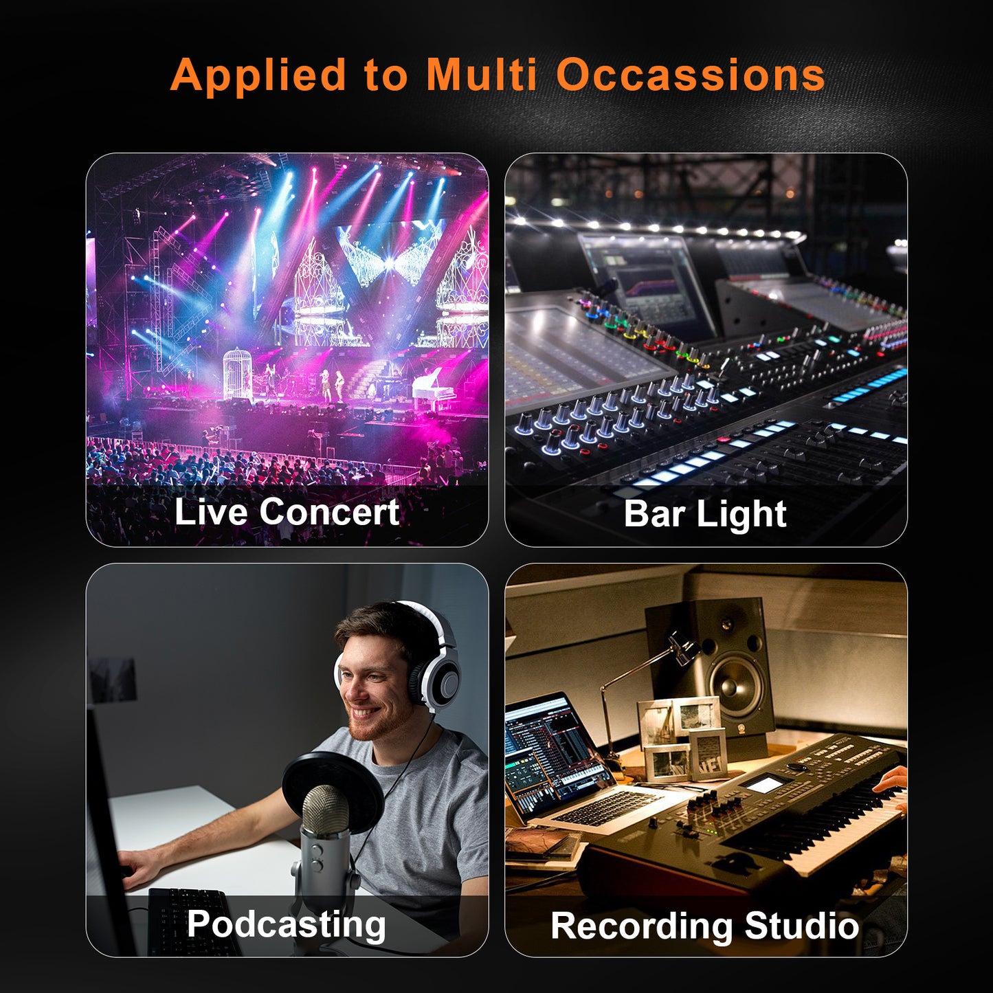 XLR Cable 6 Pack - Multicolor