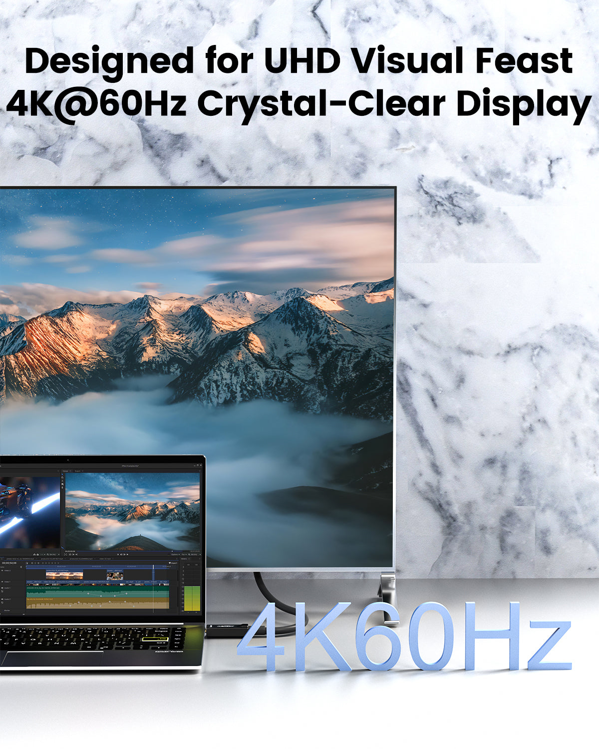 USB C Fiber Optic Cable Full-Featured, 10Gbps, 4K@60Hz Video, PD 60W, DP 1.4 Alt Mode USB 3.2 Active Optical Cable